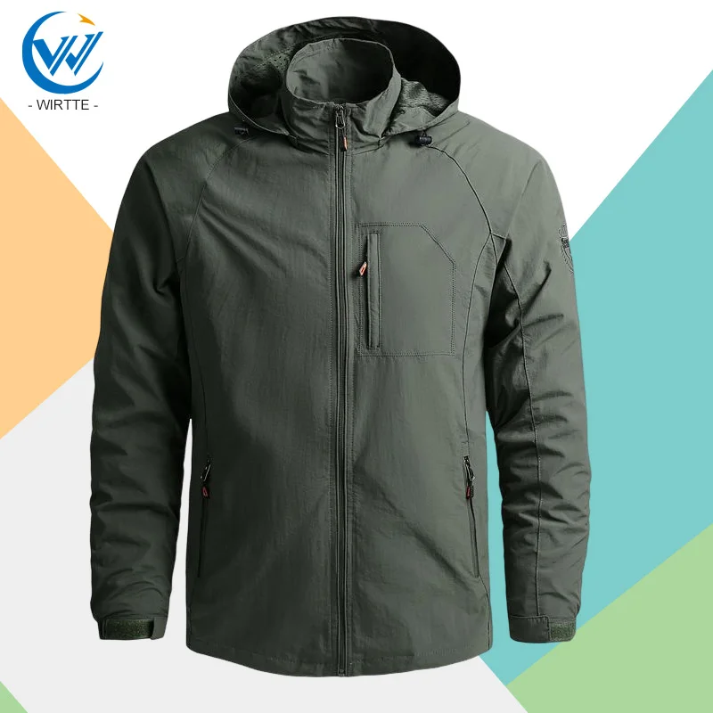 Fashion Casual Coat Men Solid Loose Bomber Jacket 2023 Spring Autumn Waterproof Windproof Military Outdoor Hooded Men's Jacket
Fashion Casual Coat Men Solid Loose Bomber Jacket 2023 Spring Autumn Waterproof Windproof Military Outdoor Hooded Men's Jacket