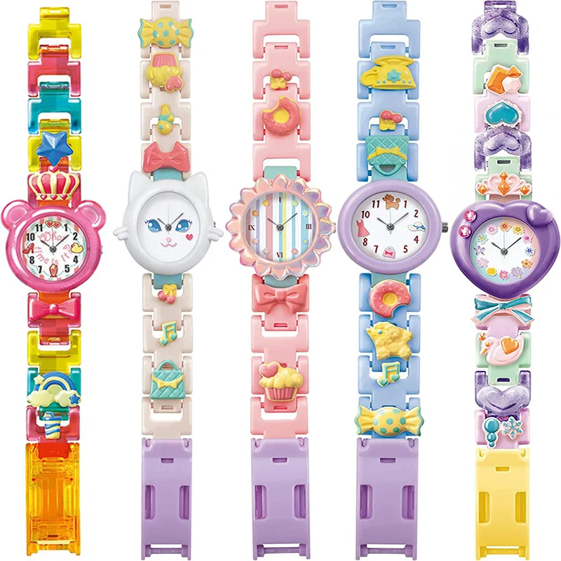 Мультяшные часы Bandai Diy, смешанные часы, цифровой модный товар, аксессуары, Детские креативные игрушки ручной работы, милый подарок для детей
Мультяшные часы Bandai Diy, смешанные часы, цифровой модный товар, аксессуары, Детские креативные игрушки ручной работы, милый подарок для детей