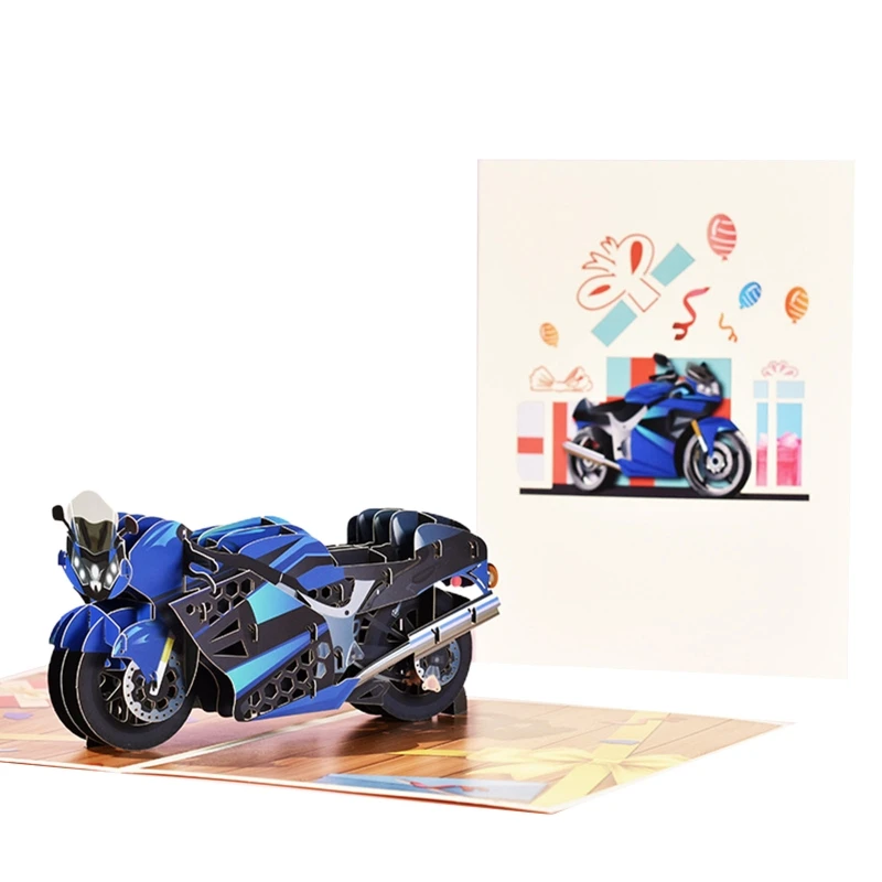 3D for pop Up Card Handmade Motorcycle Greeting Cards for All Occasions Father's Day Happy Birthday Card for Dad Boyfrie
3D for pop Up Card Handmade Motorcycle Greeting Cards for All Occasions Father's Day Happy Birthday Card for Dad Boyfrie