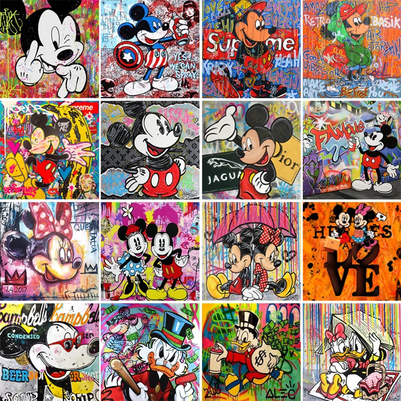 5D DIY Disney Diamond Painting Graffiti Art Mickey Mouse Donald Duck Diamond Embroidery Mosaic Cross Stitch Kits Home Decor Gift
5D DIY Disney Diamond Painting Graffiti Art Mickey Mouse Donald Duck Diamond Embroidery Mosaic Cross Stitch Kits Home Decor Gift