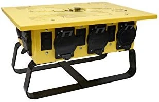 

6506UGSX 50A Temp PWR X-TREME Box 6-Straight Blade SLED Base, 1 Pack, Yellow