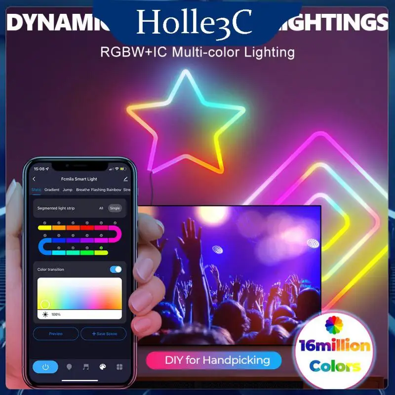 New Neon Rope Light Led Silicone Tuya Dream Color Voice Timing Marquee Strip Remote Control App Led Neon Strip Light Bar 2023
New Neon Rope Light Led Silicone Tuya Dream Color Voice Timing Marquee Strip Remote Control App Led Neon Strip Light Bar 2023