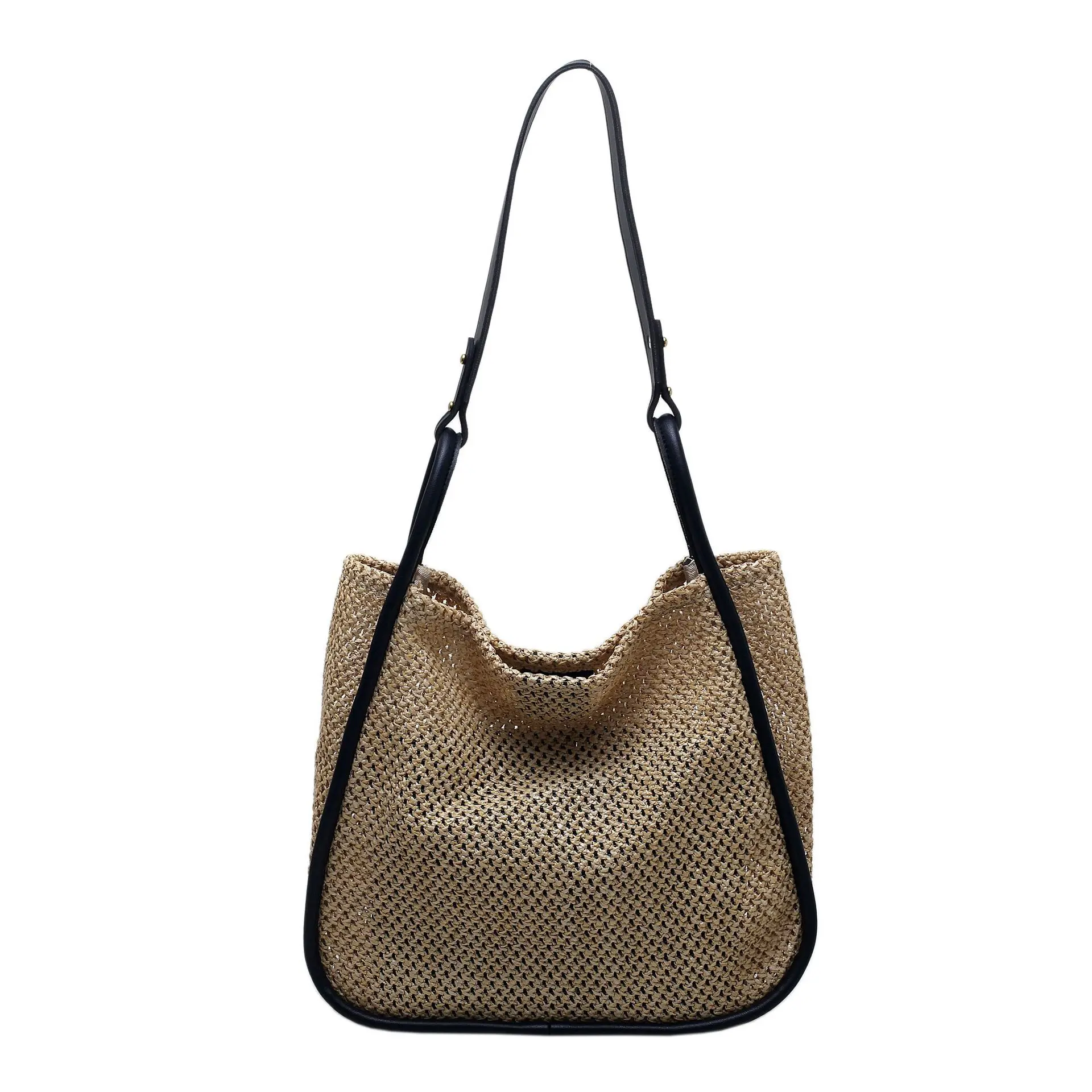 Large-capacity Hand-held Straw Bag for Women 2022 New Personality Contrast Color Commuter Tote Bag Shoulder Purses and Handbags
Large-capacity Hand-held Straw Bag for Women 2022 New Personality Contrast Color Commuter Tote Bag Shoulder Purses and Handbags
