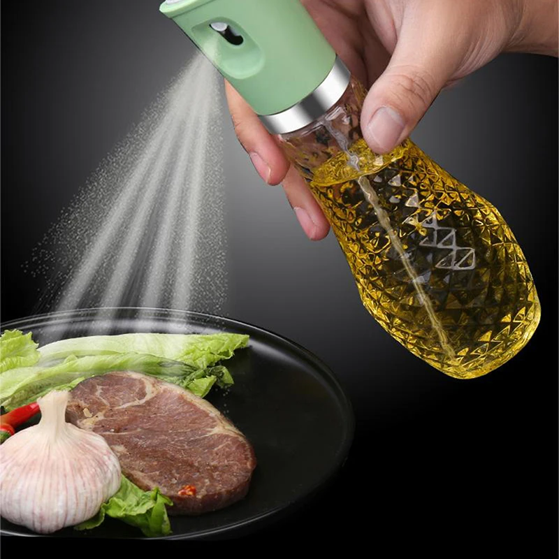 

260ml Olive Oil Sprayer Mister for Cooking Oil Spray bottle for Air Fryer Cooking Spritzer Glass Bottle Kitchen Gadgets for BBQ