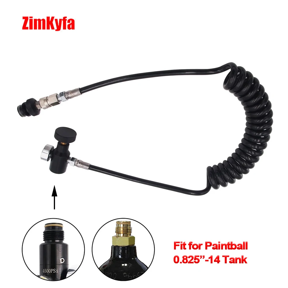 PCP Пейнтбол съемка дистанционная черная катушка линия w/быстрое подключение 1,5 K/3K psi мини Калибр 2,5 м (удлинение), аксессуары для слайд-чек 
PCP Пейнтбол съемка дистанционная черная катушка линия w/быстрое подключение 1,5 K/3K psi мини Калибр 2,5 м (удлинение), аксессуары для слайд-чек