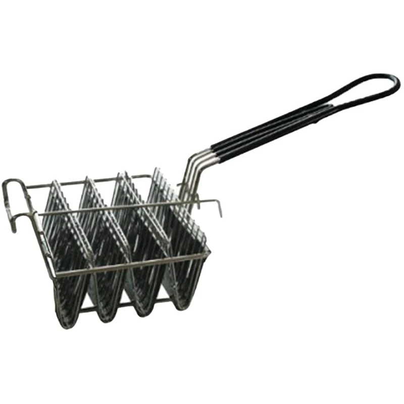 2X Taco Fryer Basket, Taco Shell Fryer, Holds 4 Shells Deep Fryer Taco Holders Basket With Grip Handle Taco Holder Stand
2X Taco Fryer Basket, Taco Shell Fryer, Holds 4 Shells Deep Fryer Taco Holders Basket With Grip Handle Taco Holder Stand
