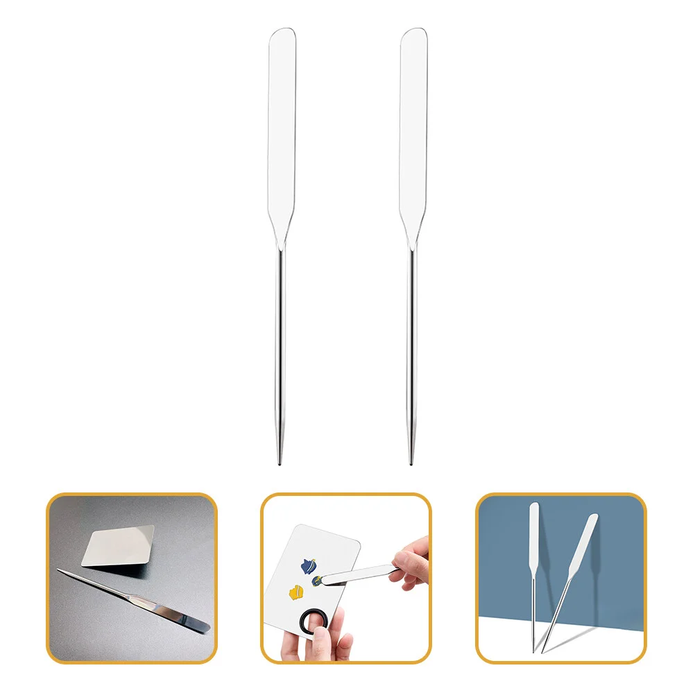 2 Pcs Liquid Foundation Toning Stick Makeup Mixing Rod Stirring Rods Metal Spatula Scraper Mixer Tool Tools
2 Pcs Liquid Foundation Toning Stick Makeup Mixing Rod Stirring Rods Metal Spatula Scraper Mixer Tool Tools