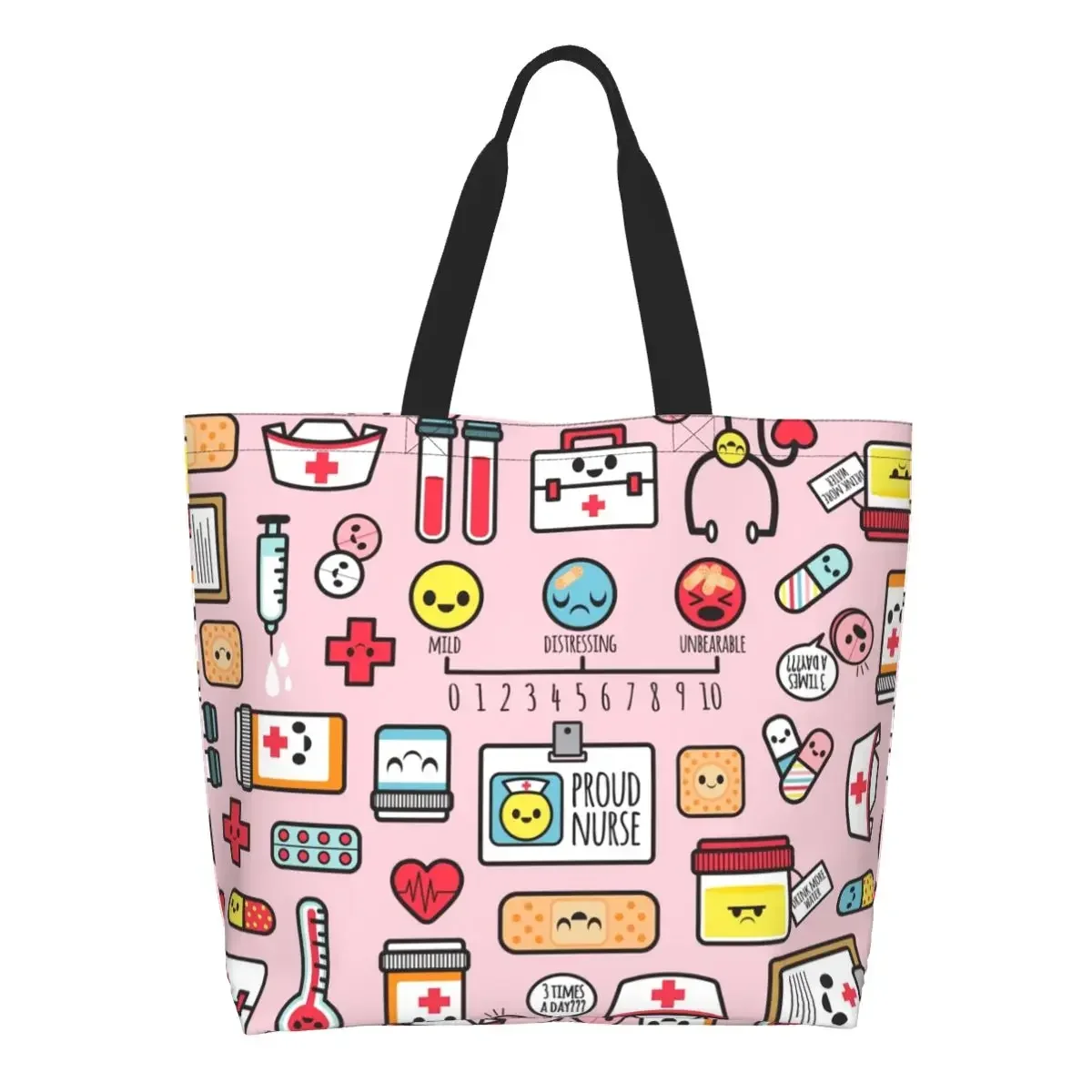 Proud To Be A Nurse Pattern Shopping Canvas Bags Women Washable Big Capacity Groceries Nursing Enfermera Tote Shopper Bags
Proud To Be A Nurse Pattern Shopping Canvas Bags Women Washable Big Capacity Groceries Nursing Enfermera Tote Shopper Bags