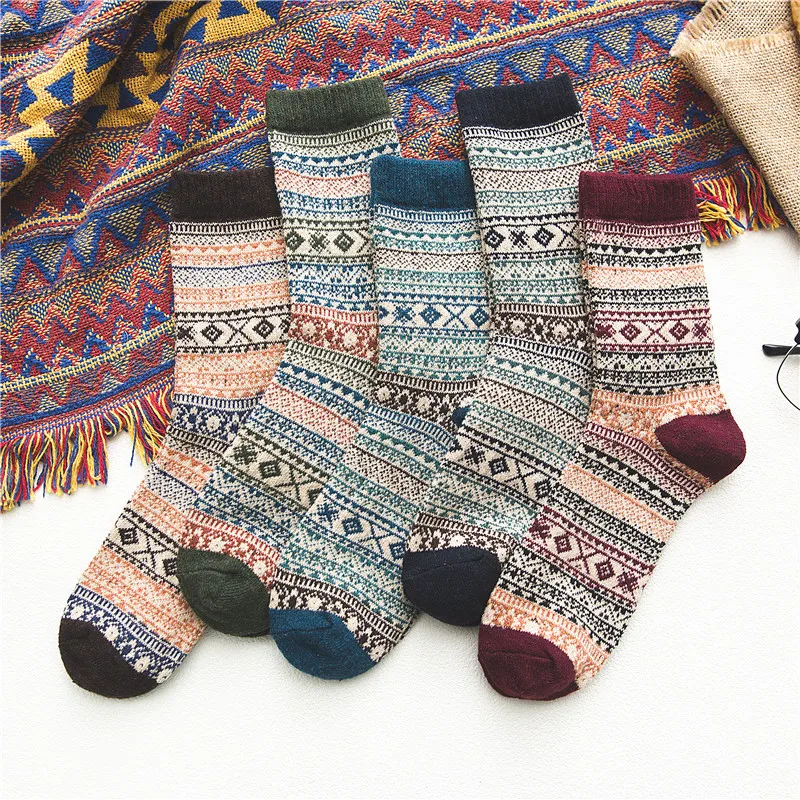 5Pcs Autumn And Winter Rabbit Wool Socks Double Thickened And Warm Socks For Men Literary And Ethnic Style Cashmere Loop Socks
5Pcs Autumn And Winter Rabbit Wool Socks Double Thickened And Warm Socks For Men Literary And Ethnic Style Cashmere Loop Socks