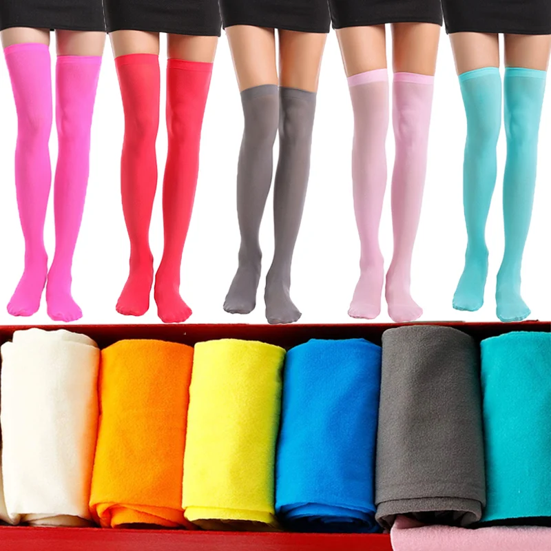 Candy Color Tights Stretch Stocking Velvet Calze Over Knee Socks Temptation Stockings Nightclubs Pantyhose Warm Thigh Long Socks
Candy Color Tights Stretch Stocking Velvet Calze Over Knee Socks Temptation Stockings Nightclubs Pantyhose Warm Thigh Long Socks