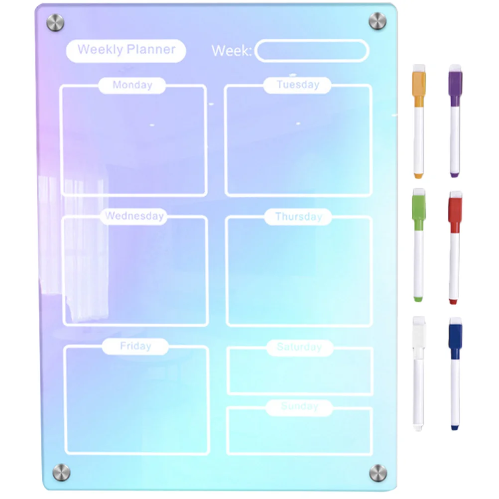 1 Set of Dry Erase Board Acrylic To Do List Memo Board Erasable Weekly Planner Writing Board
1 Set of Dry Erase Board Acrylic To Do List Memo Board Erasable Weekly Planner Writing Board