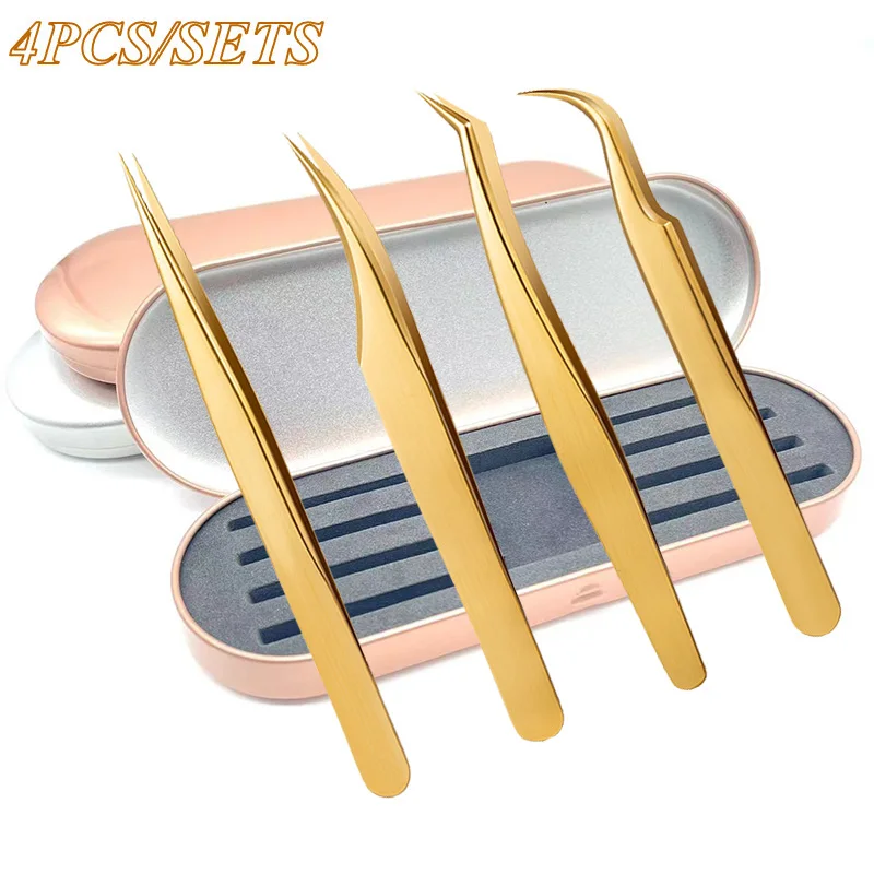 4PCS Precision False Lash Tweezers Individual Curved Strip Eyelash Extensions Tools Eyebrow Hair Clip Tongs Nail Makeup Supplies
4PCS Precision False Lash Tweezers Individual Curved Strip Eyelash Extensions Tools Eyebrow Hair Clip Tongs Nail Makeup Supplies