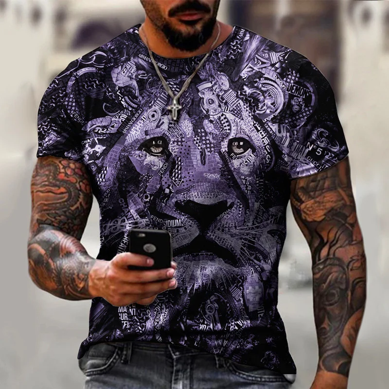 Men New Summer Popular Short Sleeve Tidal Shirt Loose Street Tide Couples Metallic Highlight Sense of Fine Animal Printing Secti
Men New Summer Popular Short Sleeve Tidal Shirt Loose Street Tide Couples Metallic Highlight Sense of Fine Animal Printing Secti