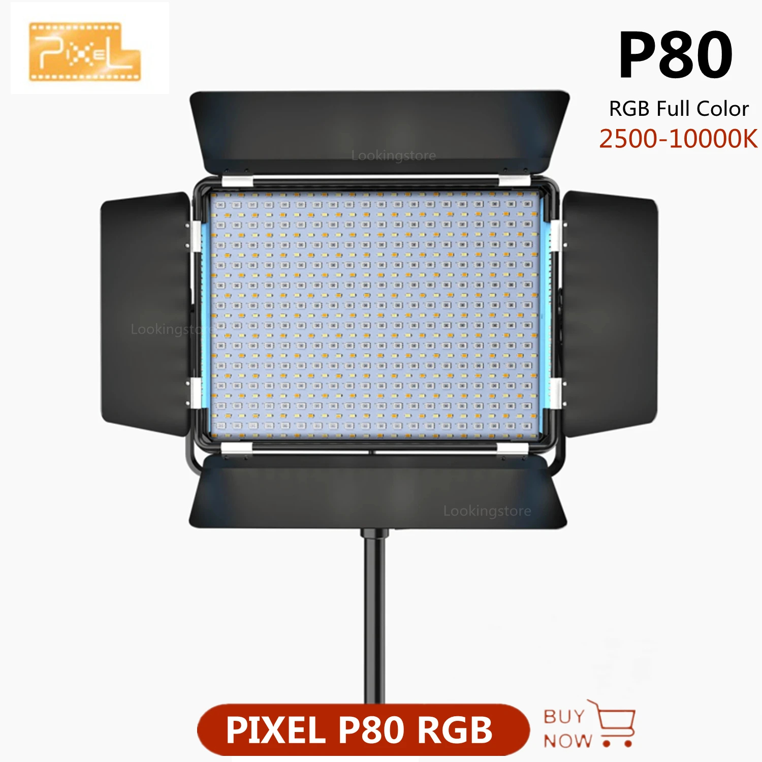 PIXEL P80 RGB LED Video Light 2500-10000K Full Color Photo Studio Fill Lamp Panel Photography Lighting Support App Control
PIXEL P80 RGB LED Video Light 2500-10000K Full Color Photo Studio Fill Lamp Panel Photography Lighting Support App Control