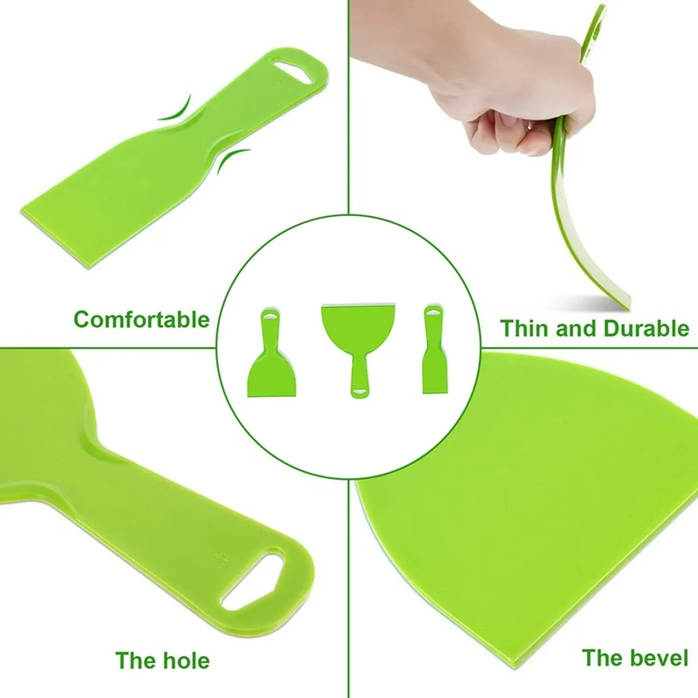 3 Pcs Plastic Scraper Durable Filling Cutter Glass Scraper Spreader Putty Mixer Skimmer Paint For Construction Accessories
3 Pcs Plastic Scraper Durable Filling Cutter Glass Scraper Spreader Putty Mixer Skimmer Paint For Construction Accessories