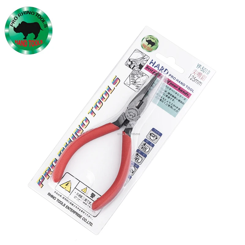 Японские плоскогубцы RHINO YP-501R 125 мм (5 дюймов) с длинными носами, супертвердые заостренные кусачки для обработки, ремонта ювелирных изделий
Японские плоскогубцы RHINO YP-501R 125 мм (5 дюймов) с длинными носами, супертвердые заостренные кусачки для обработки, ремонта ювелирных изделий
