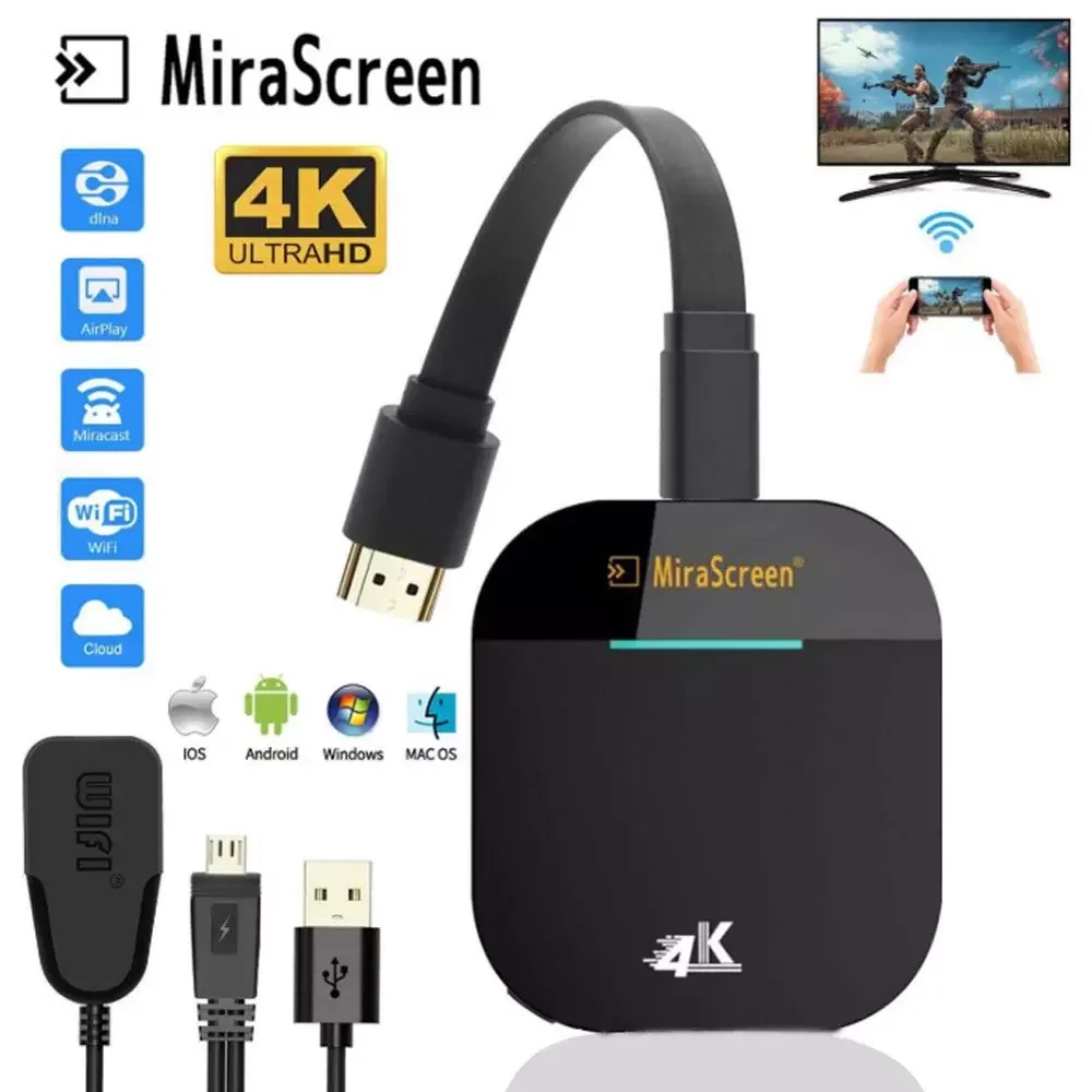 Wifi Stick Mirror 4K 2.4G/5G for Android Iphone Apple Mini PC 1080P TV Anycast Wireless Adapter Display Dongle
Wifi Stick Mirror 4K 2.4G/5G for Android Iphone Apple Mini PC 1080P TV Anycast Wireless Adapter Display Dongle