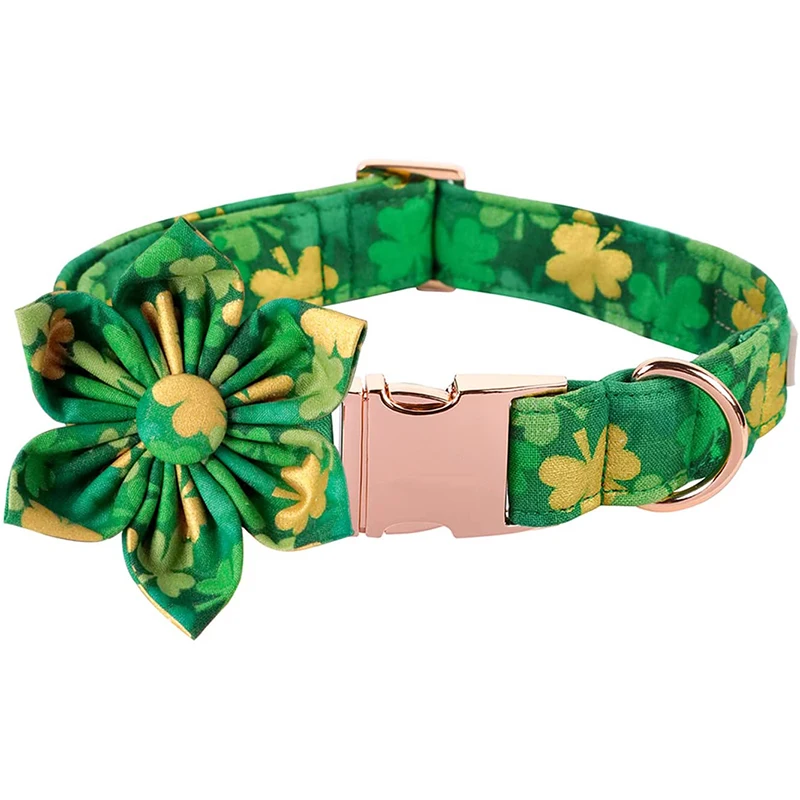 Unique Style Paws Dog Collar with Bow Tie Flower Green St Patricks Day Dog Collar Durable Collar for Small Medium Large Dog
Unique Style Paws Dog Collar with Bow Tie Flower Green St Patricks Day Dog Collar Durable Collar for Small Medium Large Dog