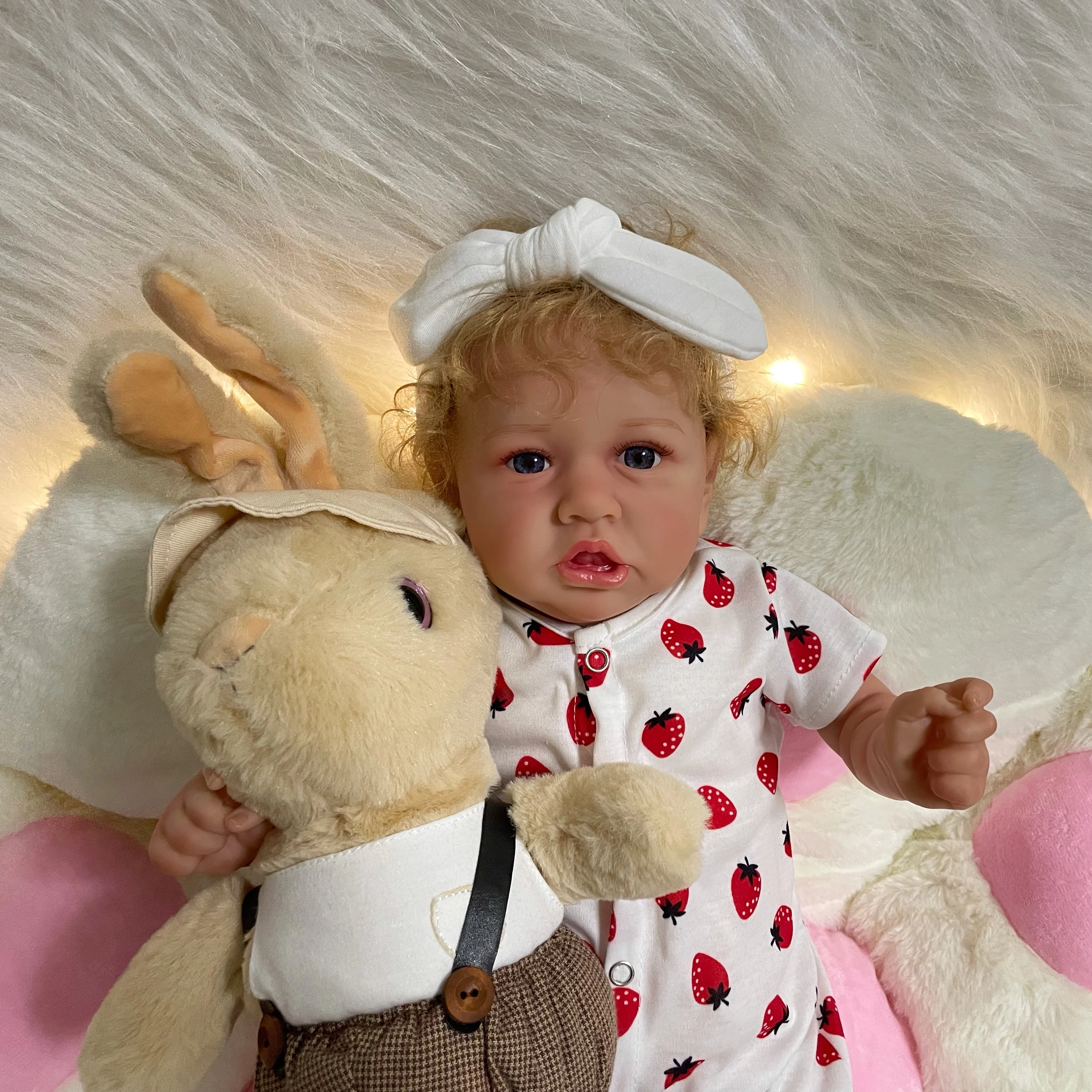 55CM Saskia Bebe Reborn Baby Doll Girl 3D Painting Skin Doll Handmade Rooted Blond Hair Realistic Doll Gift
55CM Saskia Bebe Reborn Baby Doll Girl 3D Painting Skin Doll Handmade Rooted Blond Hair Realistic Doll Gift