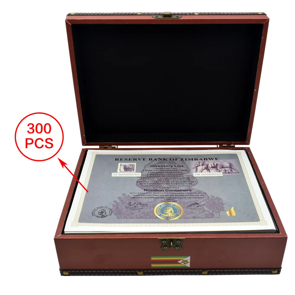 300 шт./кор. Зимбабве контейнеры нонильона 30 зеров банкнот серийный номер с УФ-меткой Изысканная кожаная коробка коллекционные предметы
300 шт./кор. Зимбабве контейнеры нонильона 30 зеров банкнот серийный номер с УФ-меткой Изысканная кожаная коробка коллекционные предметы