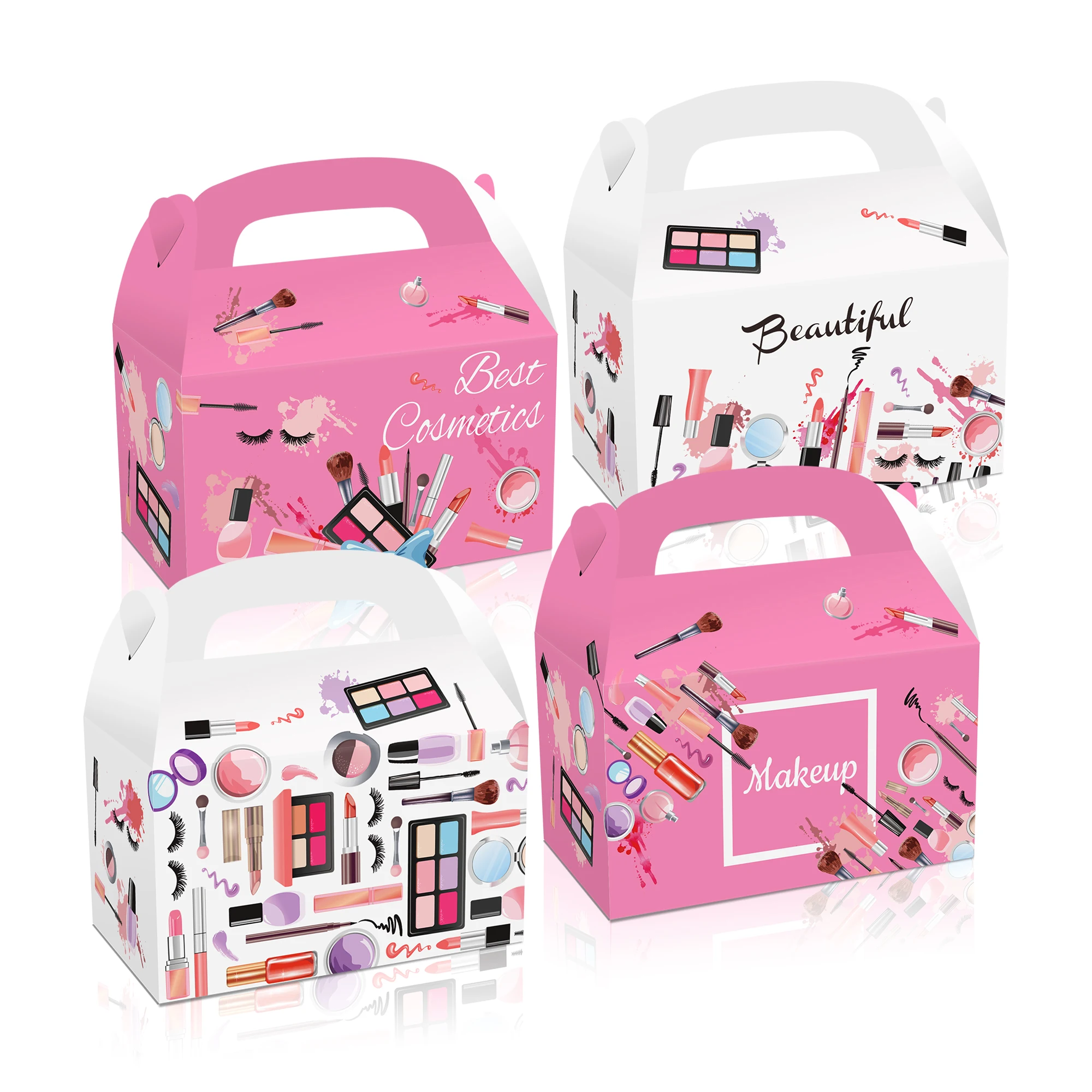 DD088 4Pcs Lady Sweet Beauty Cosmetic Make Up Theme Birthday Party Candy Portable Packing Gift Box Baby Shower Party Decorations
DD088 4Pcs Lady Sweet Beauty Cosmetic Make Up Theme Birthday Party Candy Portable Packing Gift Box Baby Shower Party Decorations
