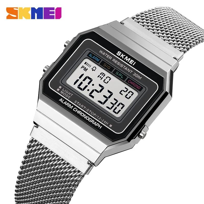 New SKMEI LED Digit Watch Men Wristwatch Mens Women Watches Sport Slim Dial Design Stopwatch Waterproof Male Female Watch Reloj
New SKMEI LED Digit Watch Men Wristwatch Mens Women Watches Sport Slim Dial Design Stopwatch Waterproof Male Female Watch Reloj