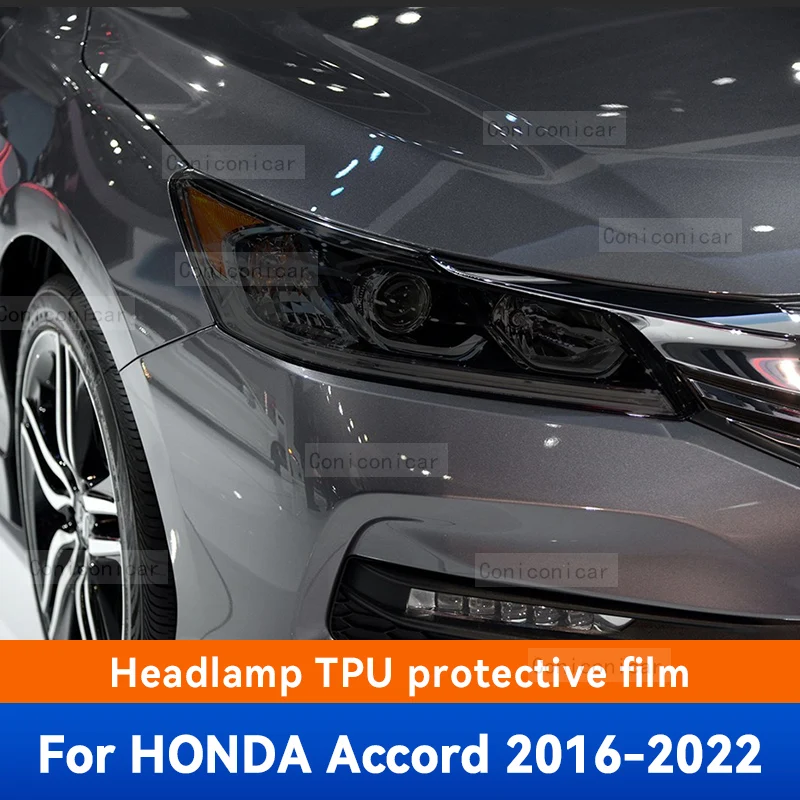Car Headlights Protective Film Front Headlamp Cover Smoked Black TPU Film Accessories Sticker For Honda Accord 2016-2022
Car Headlights Protective Film Front Headlamp Cover Smoked Black TPU Film Accessories Sticker For Honda Accord 2016-2022