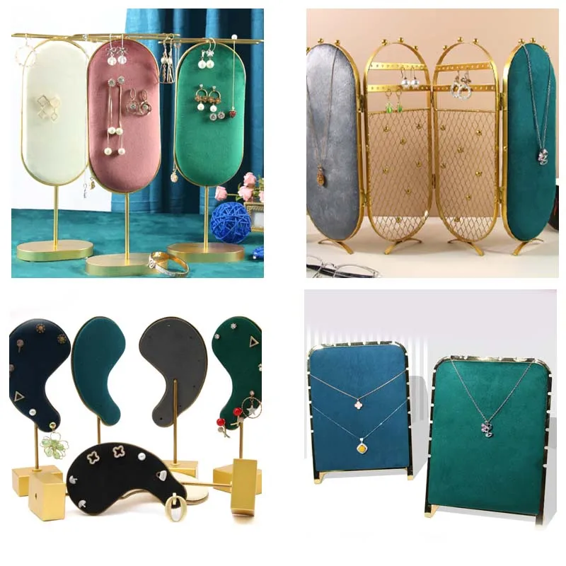 Velvet Jewelry Display Rack Necklace Ring Stand Storage Rack Earrings Ear Studs Holder Showcase Organizer Storage For Home Store
Velvet Jewelry Display Rack Necklace Ring Stand Storage Rack Earrings Ear Studs Holder Showcase Organizer Storage For Home Store