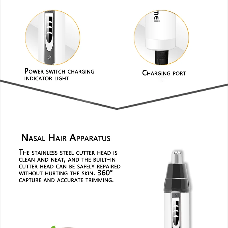 Original All In One Rechargeable Nose Hair Trimmer Beard Grooming for Men Facial Eyebrow Hair Removal for Nose Ear Neck Sideburn
Original All In One Rechargeable Nose Hair Trimmer Beard Grooming for Men Facial Eyebrow Hair Removal for Nose Ear Neck Sideburn