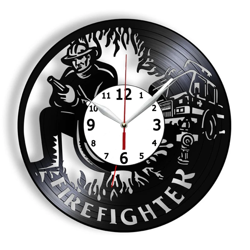Пожарные настенные часы, домашний декор, виниловая пластина, пожарная машина, пожарная машина, подарок 
Пожарные настенные часы, домашний декор, виниловая пластина, пожарная машина, пожарная машина, подарок