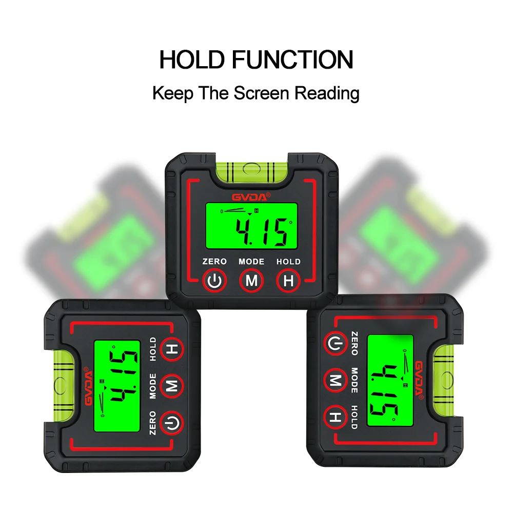 Цифровой транспортир GVDA инклинометр 360° ° Высокоточный гониометр электронный