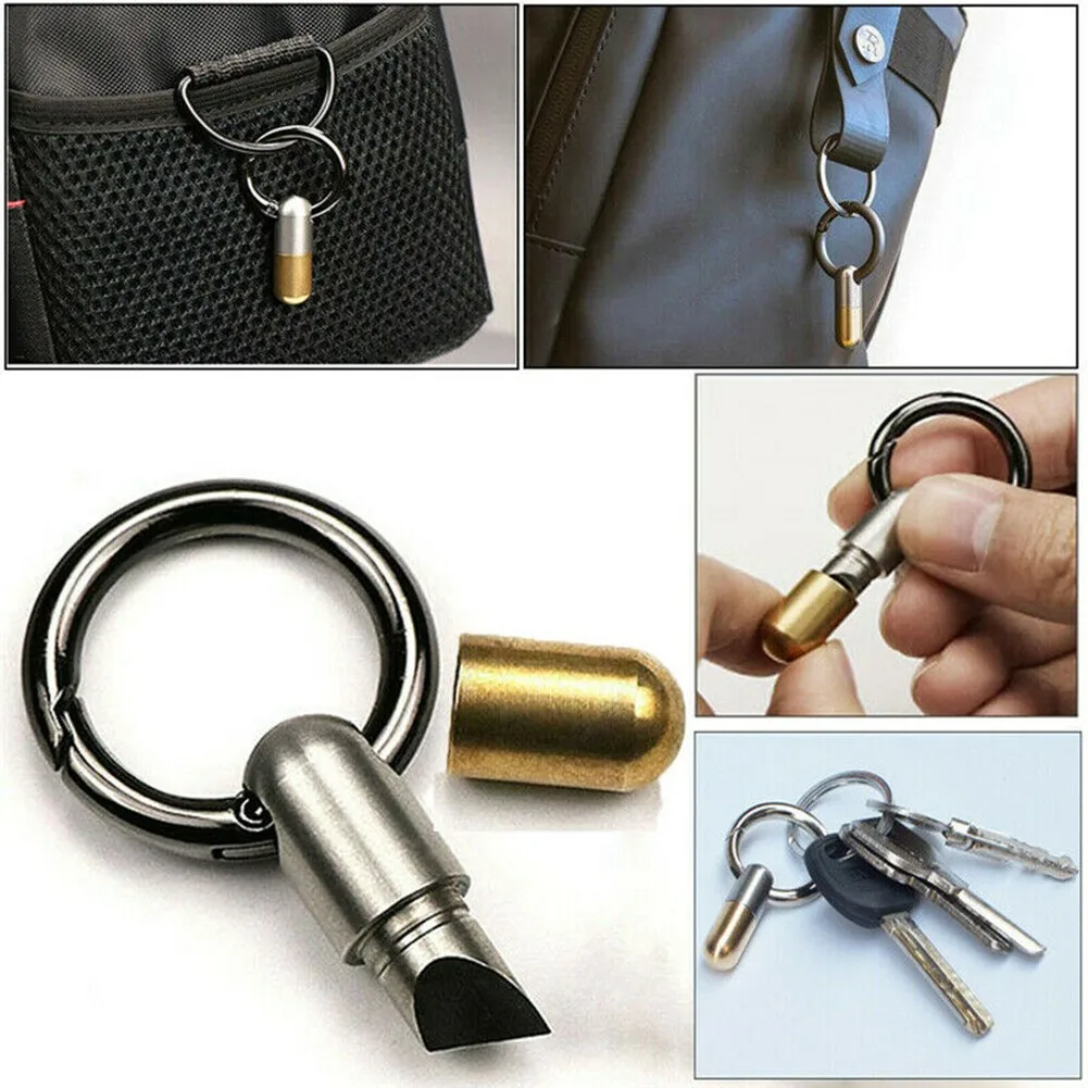 Portable Outdoor Key Brass Capsule Mini Knife Multifunctional Tools Micro Key Chain Decor Survival Open Cans Peel Fruit Gifts
Portable Outdoor Key Brass Capsule Mini Knife Multifunctional Tools Micro Key Chain Decor Survival Open Cans Peel Fruit Gifts