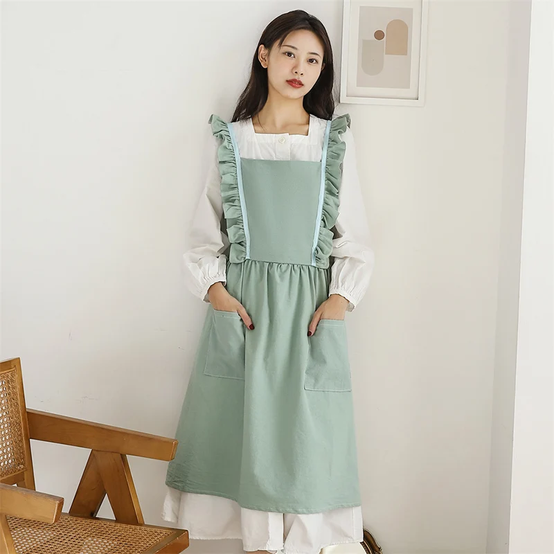 Nordic Women Skirt Style Apron Restaurant Coffee Shop Home Kitchen Pinafore Cotton Linen Japanese Nail Salon Bib With Pocket
Nordic Women Skirt Style Apron Restaurant Coffee Shop Home Kitchen Pinafore Cotton Linen Japanese Nail Salon Bib With Pocket