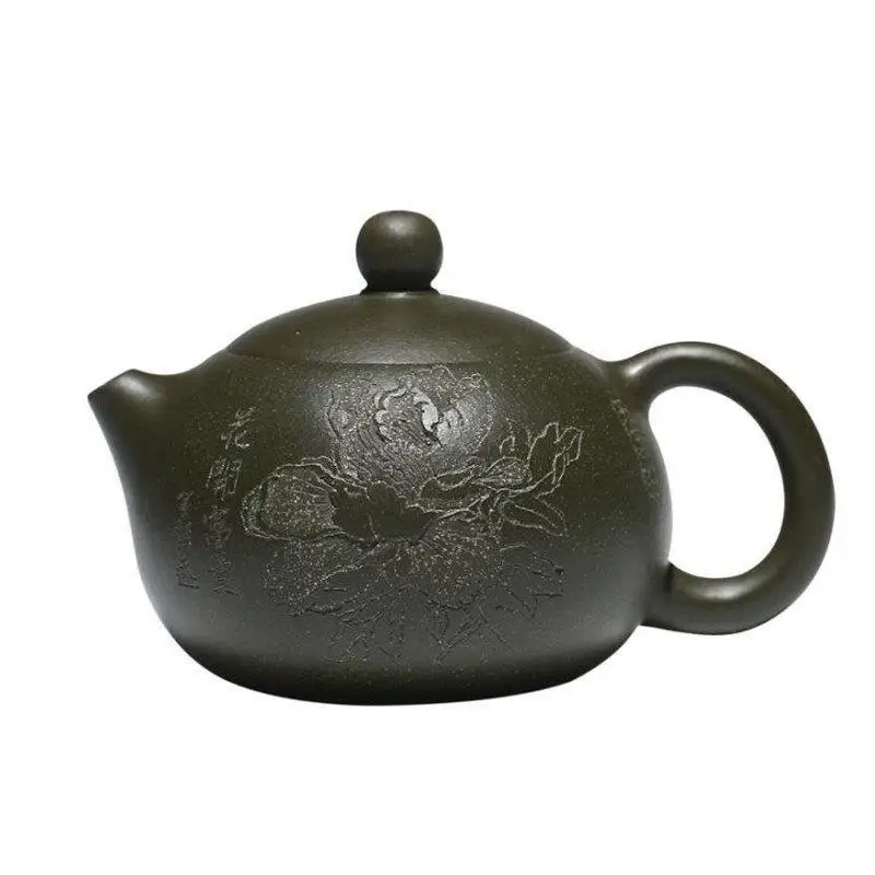 190ml High-end Yixing Purple Clay Teapots Famous Handmade Peony Pattern Tea Pot Raw Ore Green Mud Kettle Chinese Zisha Tea Set
190ml High-end Yixing Purple Clay Teapots Famous Handmade Peony Pattern Tea Pot Raw Ore Green Mud Kettle Chinese Zisha Tea Set