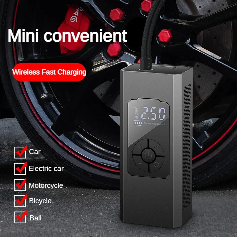Car Intelligent Wireless Inflation Pump Portable Tire Inflation Pump Car Multifunctional Mini Digital Display Inflation Pump
Car Intelligent Wireless Inflation Pump Portable Tire Inflation Pump Car Multifunctional Mini Digital Display Inflation Pump