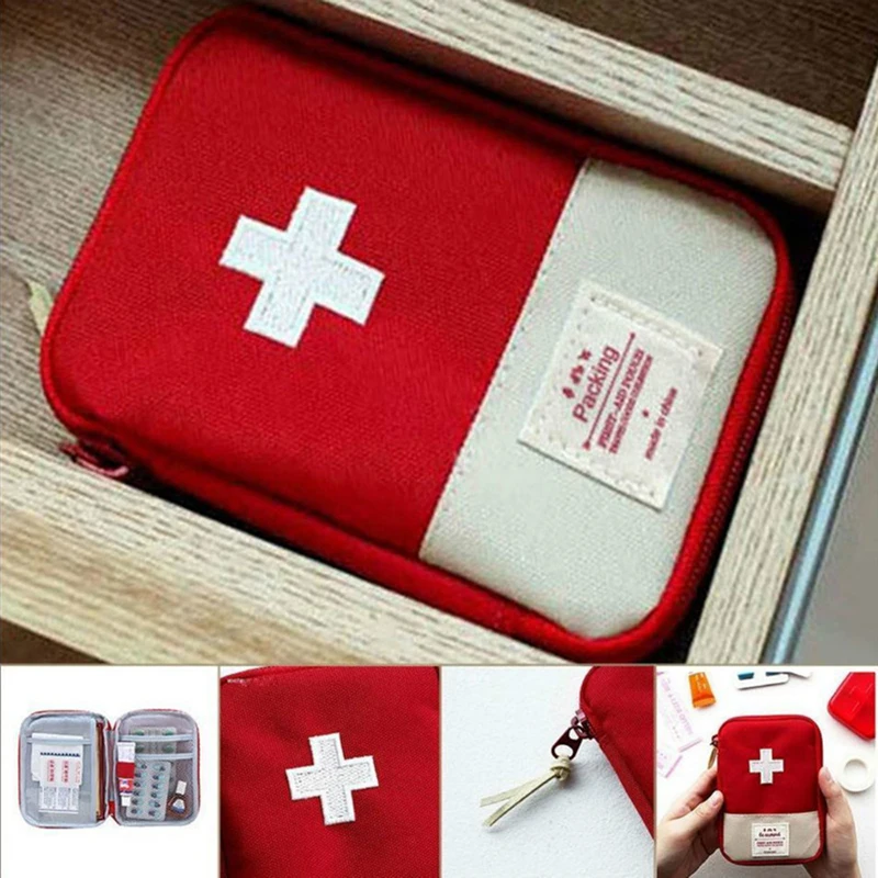 

Аптечка первой помощи для путешествий на открытом воздухе кемпинга Полезная мини сумка для хранения лекарств Кемпинг Аварийная сумка для выживания таблетки