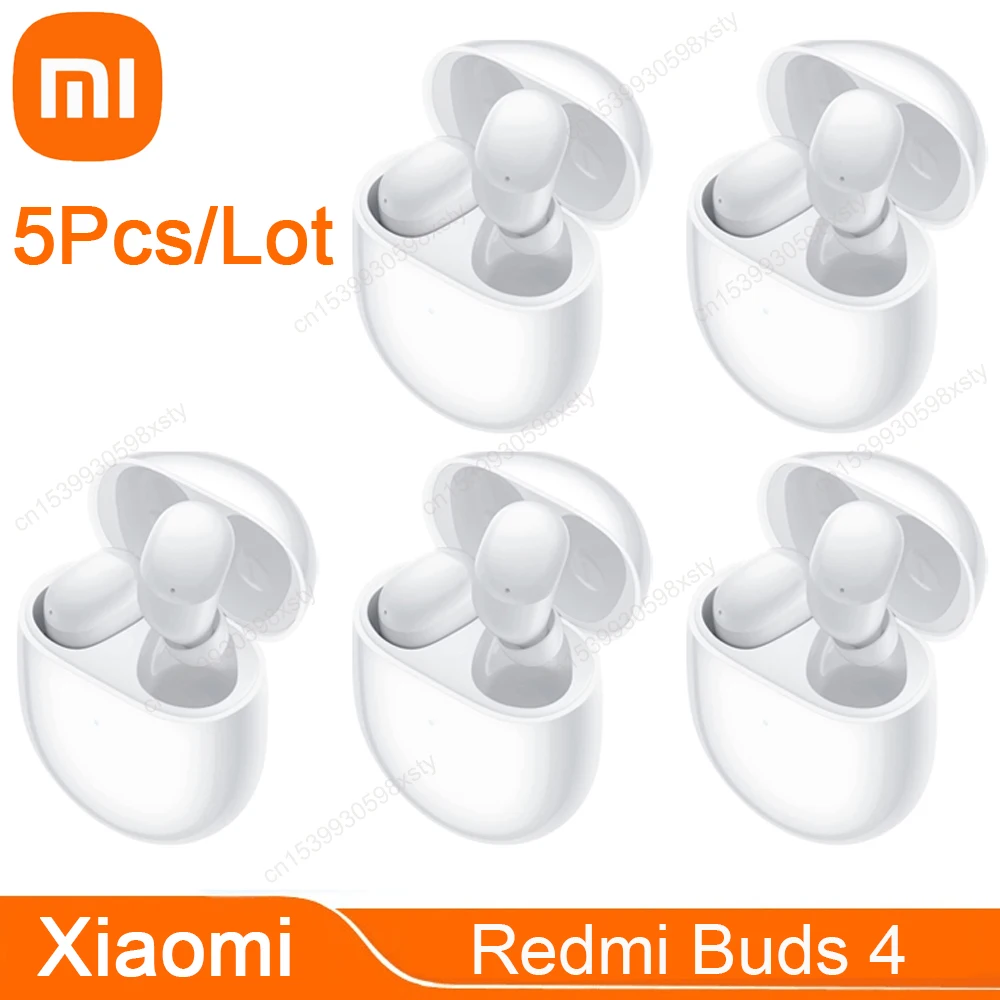 

Xiaomi Redmi Buds 4 Wireless Earbuds Hybrid Active Noise Cancelling Dual Transparency Modes Bluetooth 5.2 Earphones 5Pcs/Lot