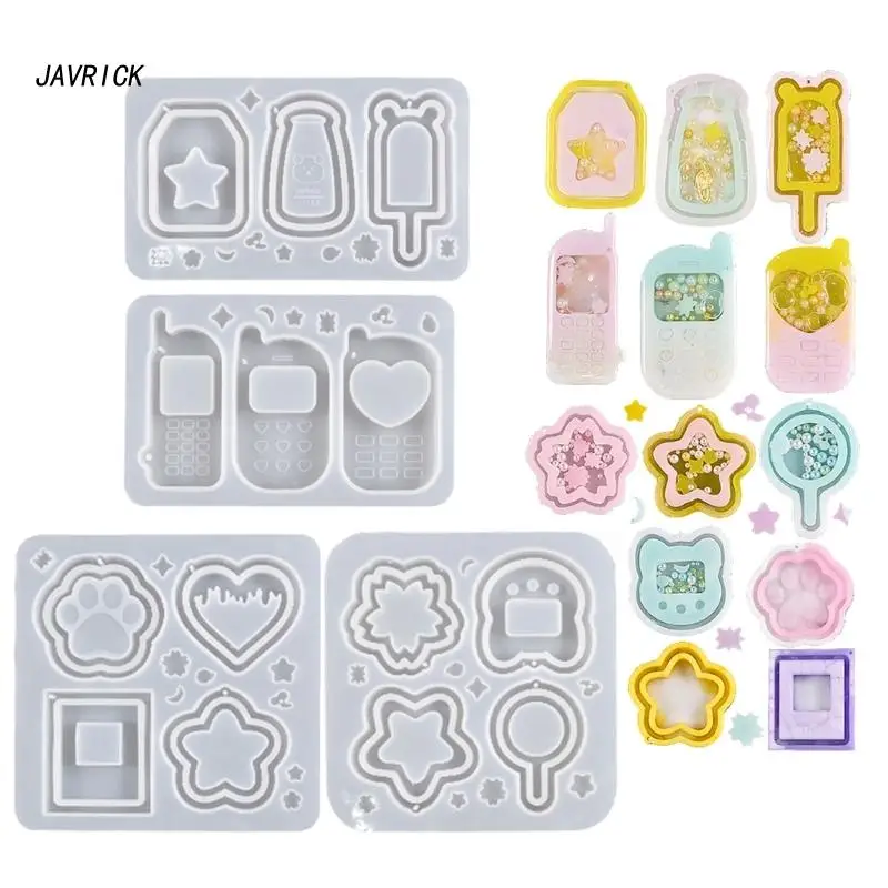 Clear Quicksand Silicone Molds Resin Casting Shaker Mold Resin Epoxy Mold for DIY Crafts Pendant Keychain Jewelry Making
Clear Quicksand Silicone Molds Resin Casting Shaker Mold Resin Epoxy Mold for DIY Crafts Pendant Keychain Jewelry Making