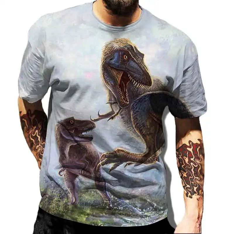 Men Women Short Sleeve Cuban Shirts Hawaiian Dinosaur Print Beach Vacation Cool Oversized T-shirt Shirts
Men Women Short Sleeve Cuban Shirts Hawaiian Dinosaur Print Beach Vacation Cool Oversized T-shirt Shirts