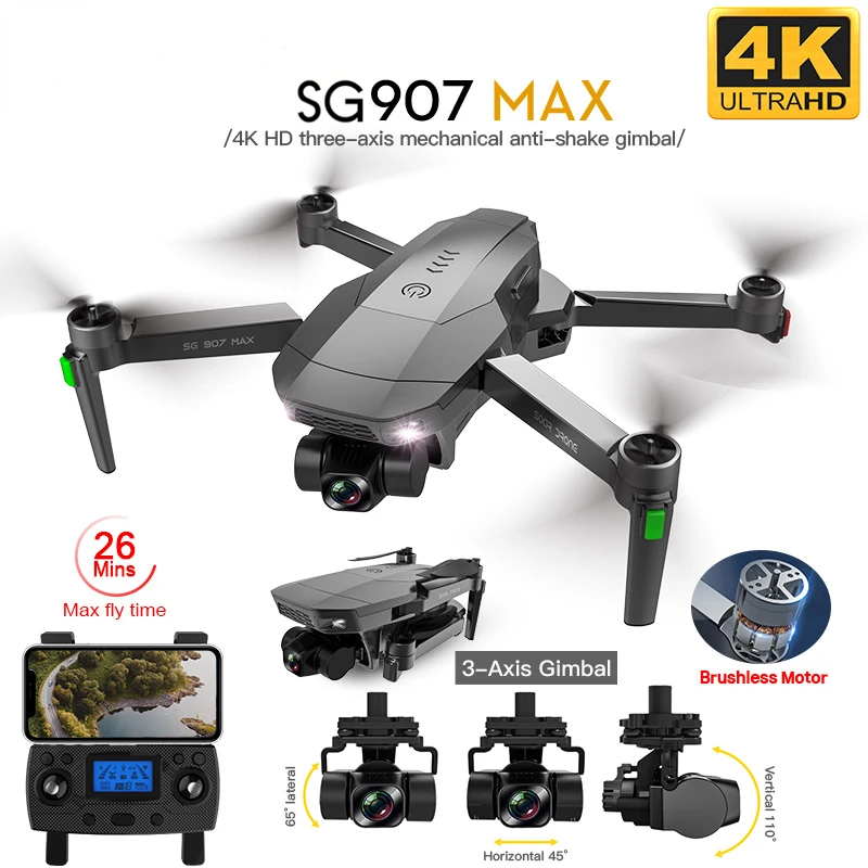 Drone 4k Profesional Dron with Camera 3-Axis Gimbal Brushless 5G Wif GPS Optical Flow RC Quadcopter
Drone 4k Profesional Dron with Camera 3-Axis Gimbal Brushless 5G Wif GPS Optical Flow RC Quadcopter
