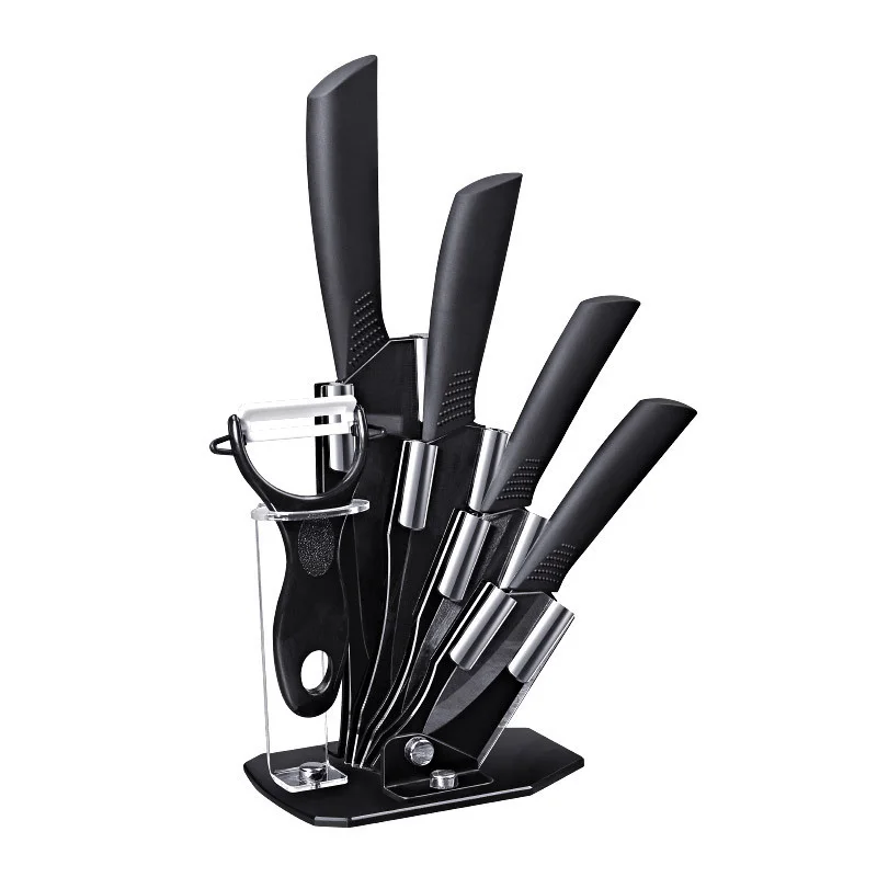6 Pieces Kitchen Knives Set With Block,Kitchen Ceramic Knife Set With Handle Kitchen Knives Cooking Tools(Black)
6 Pieces Kitchen Knives Set With Block,Kitchen Ceramic Knife Set With Handle Kitchen Knives Cooking Tools(Black)