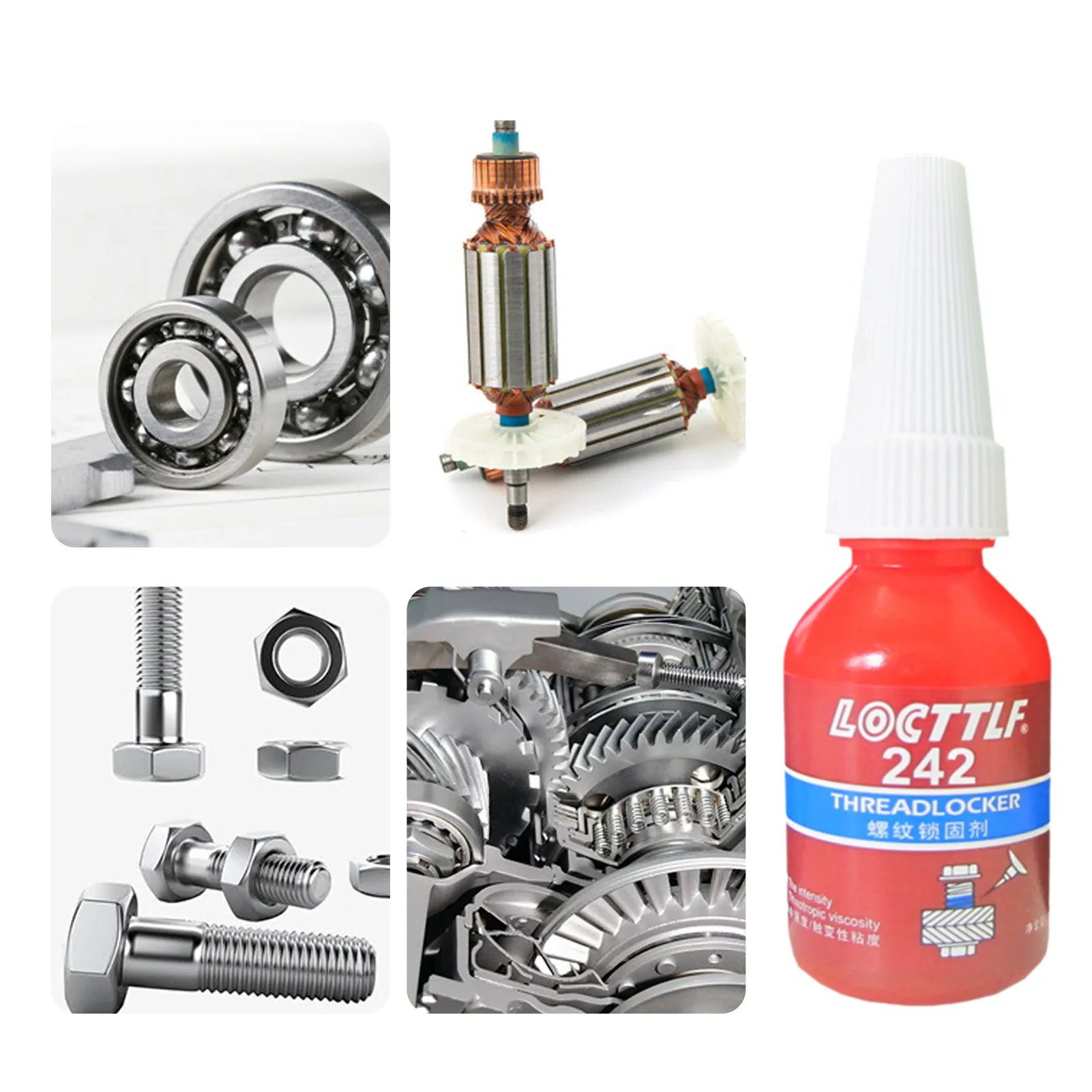 Screw Glue High Strength 10ml Anaerobic Adhesive Threadlocker Anti-Corrosion Metal Locking Adhesive 242 Threadlocker For
Screw Glue High Strength 10ml Anaerobic Adhesive Threadlocker Anti-Corrosion Metal Locking Adhesive 242 Threadlocker For