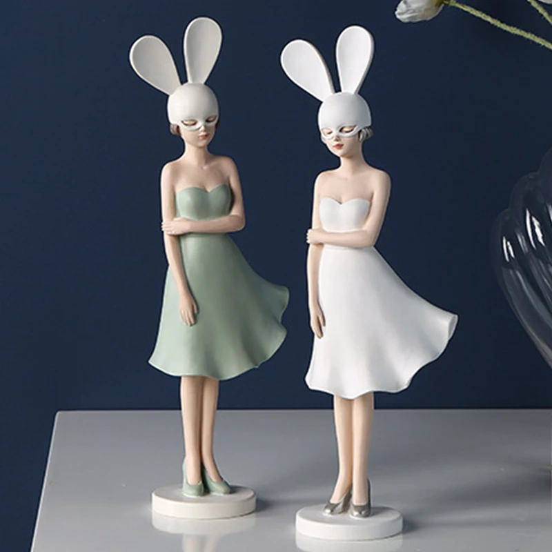 Creative Bunny Girl Decoration Home Living Room Desktop Decoration Birthday Wedding Gifts New Couple Decorations
Creative Bunny Girl Decoration Home Living Room Desktop Decoration Birthday Wedding Gifts New Couple Decorations