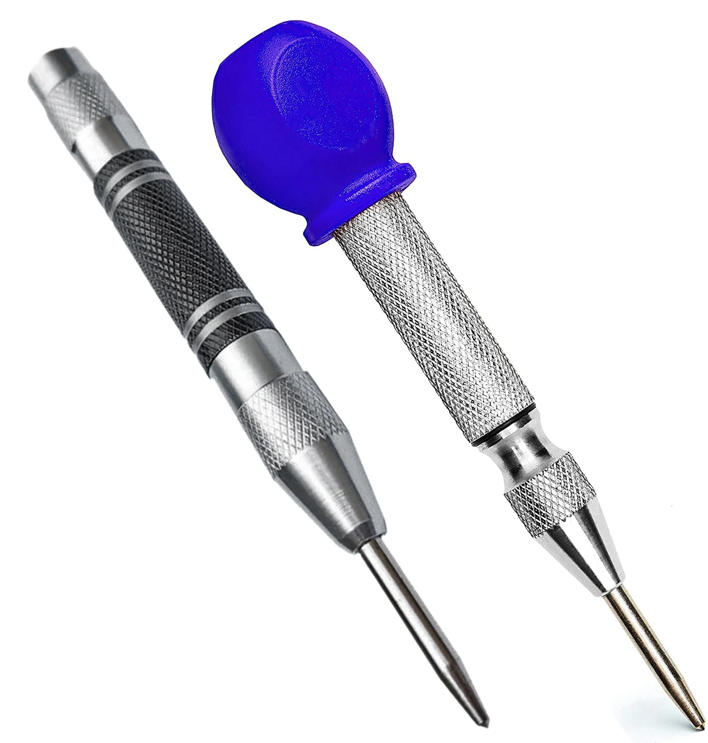 2Pcs Automatic Center Punch Center Hole Punch Set For Wood, Metal, Plastic, Glass, And Marble
2Pcs Automatic Center Punch Center Hole Punch Set For Wood, Metal, Plastic, Glass, And Marble