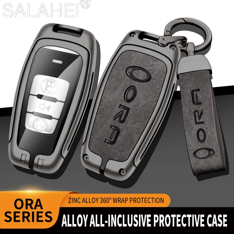 Zinc Alloy Leather Car Remote Key Case Full Cover Keychain For Great Wall Ora Good Cat GT GWM White Cat 2021 2022 Accessories
Zinc Alloy Leather Car Remote Key Case Full Cover Keychain For Great Wall Ora Good Cat GT GWM White Cat 2021 2022 Accessories