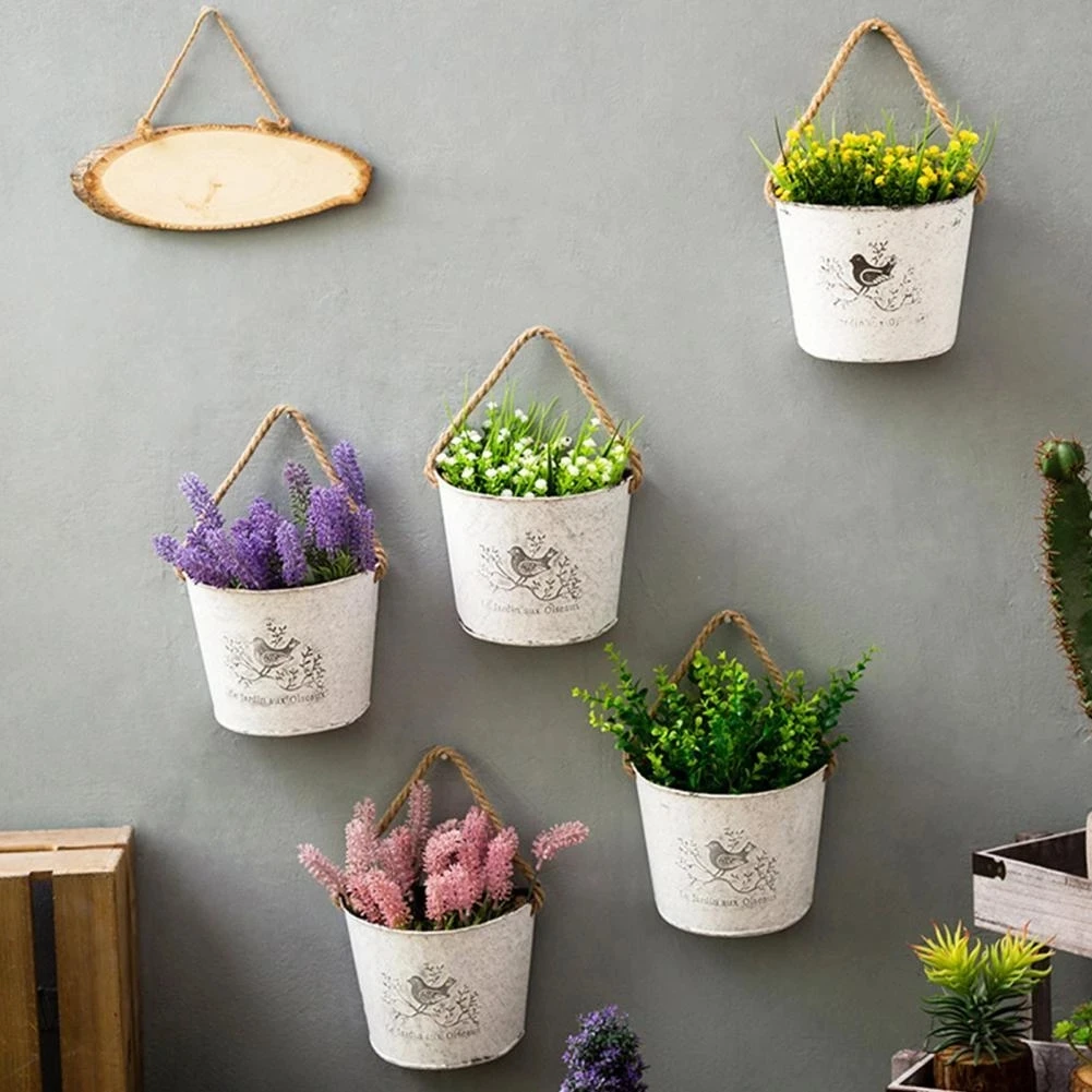 Retro Wall Mounted Flower Vase Office Decoration Metal Flower Hang Basket Garden Yard Wrought Iron Flower Pot Home Accessories
Retro Wall Mounted Flower Vase Office Decoration Metal Flower Hang Basket Garden Yard Wrought Iron Flower Pot Home Accessories