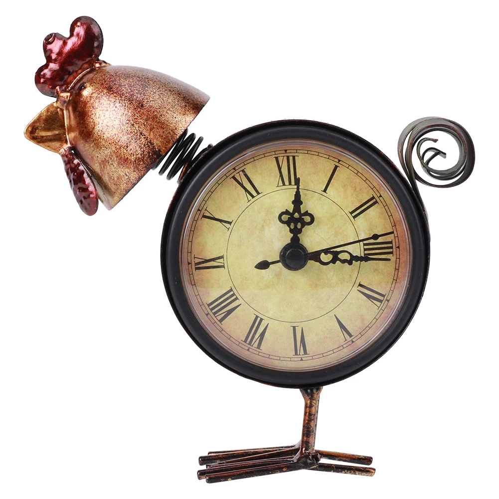European Retro Style Chicken Shaped Iron Clock Desk Table Clock Home Ornament Craft Gifts Retro
European Retro Style Chicken Shaped Iron Clock Desk Table Clock Home Ornament Craft Gifts Retro