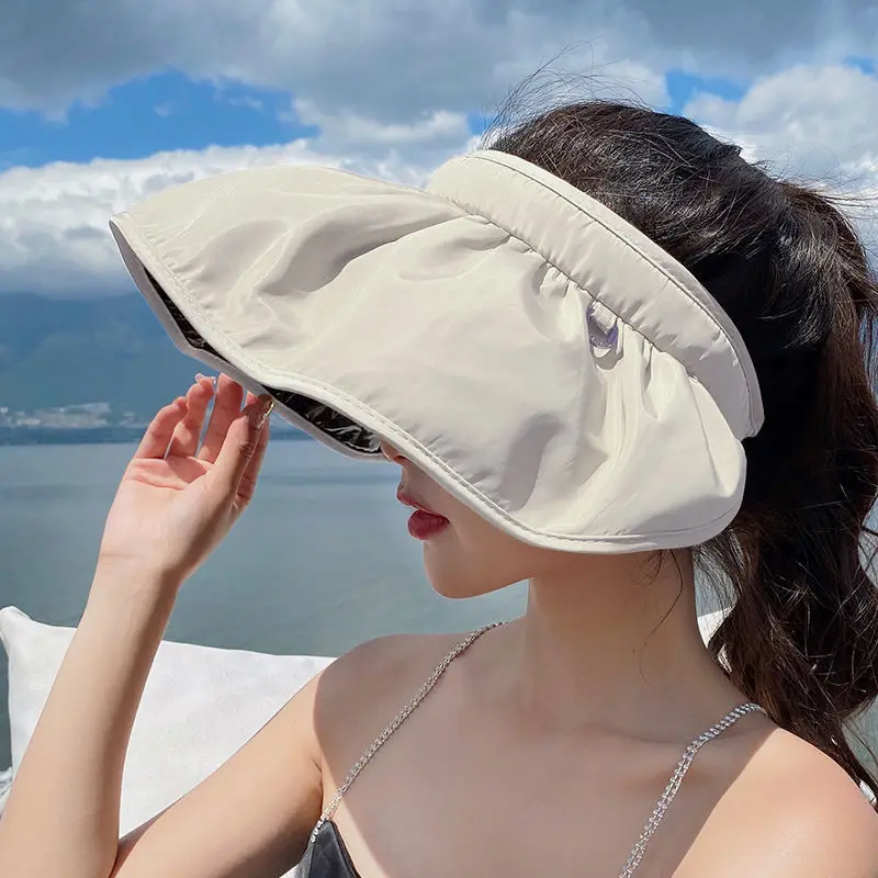 Summer Shell Sunshade Hat UV Protection Dual Use Hair Hoop Sun Hat for Women Outdoor Beach Soft Foldable Wide Brim Bucket Caps
Summer Shell Sunshade Hat UV Protection Dual Use Hair Hoop Sun Hat for Women Outdoor Beach Soft Foldable Wide Brim Bucket Caps