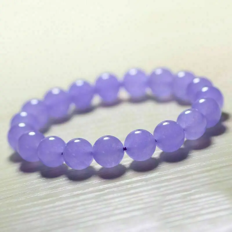 

6/8/10/12mm Lavender Alexandrite Gemstones Round Beads Bangle Bracelet 7.5" AAA