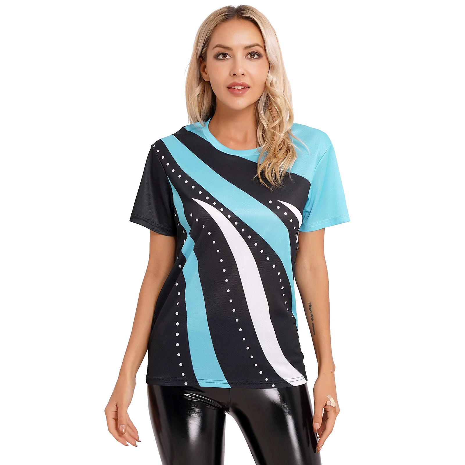 Casual Womens Color Block Patchwork T-shirts Breathable Round Neck Short Sleeve Tee Tops Shirts for Vacation Workout Gym Fitness
Casual Womens Color Block Patchwork T-shirts Breathable Round Neck Short Sleeve Tee Tops Shirts for Vacation Workout Gym Fitness